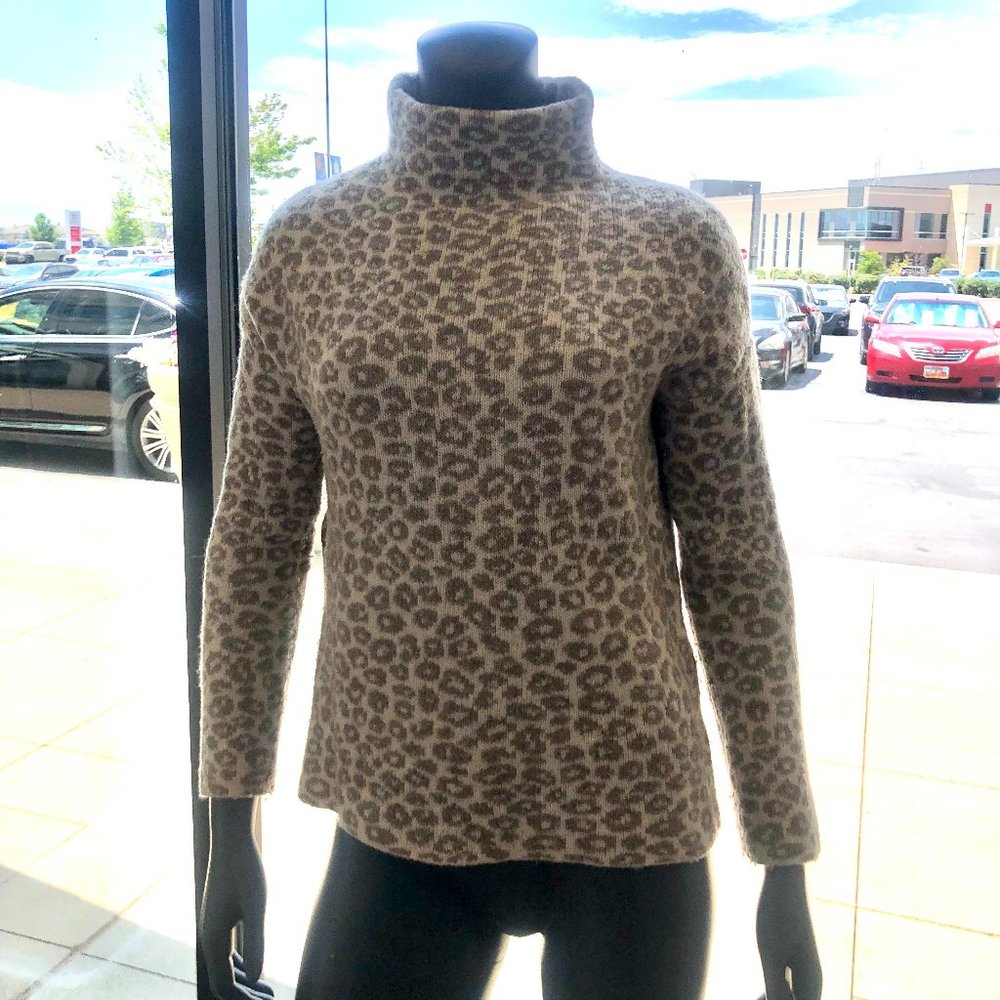 Christian Siriano animal print sweater/X-Small